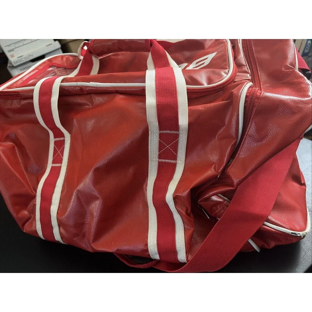 Bauer Youth Premium Carry Equipment Bag-Red/White (22x12x12)